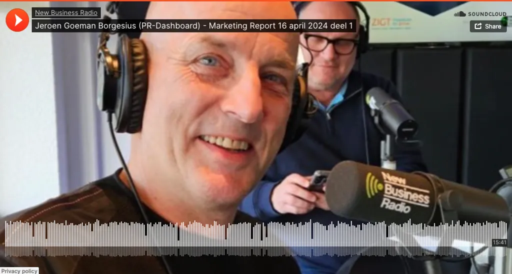 Afbeelding bij artikel Jeroen Goeman Borgesius over journalistiek en de Dutch PR-Awards bij New Business Radio